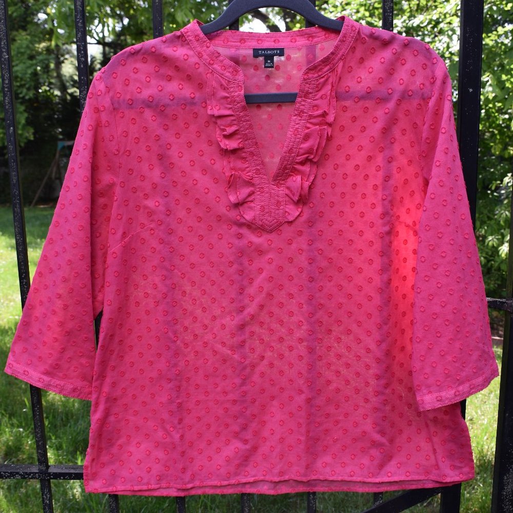 Pink Talbots Blouse